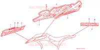 EMBLEME ('87,'88) pour Honda TRX SPORTRAX 250 X 1989