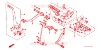 REPOSE PIED ('87,'88) pour Honda TRX SPORTRAX 250 X 1989