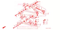 TRIANGLES AVANT pour Honda TRX SPORTRAX 250 X 1989