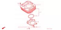 CYLINDRE pour Honda TRX SPORTRAX 250 X 1991
