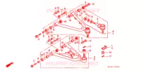 TRIANGLES AVANT pour Honda TRX SPORTRAX 250 X 1991
