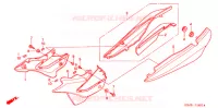 COUVERCLES LATERAUX pour Honda NXR 125 BROS PARTIDA ELETRICA 2003