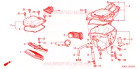 FILTRE A AIR pour Honda NXR 125 BROS PARTIDA ELETRICA 2003