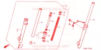 FOURCHE pour Honda NXR 125 BROS PARTIDA ELETRICA 2003