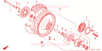 ROUE ARRIERE pour Honda SHADOW TA 200 PHANTOM FIRE EDITION 2007