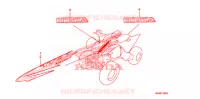 AUTOCOLLANTS pour Honda SPORTRAX TRX 300 X 2009