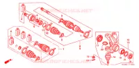 ARBRE DE ROUE  (4WD) pour Honda FOURTRAX 350 RANCHER 4X4 Electric Shift 2006