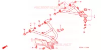 TRIANGLES AVANT (4WD) pour Honda FOURTRAX 350 RANCHER 4X4 Electric Shift 2006