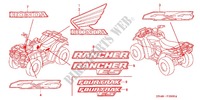 AUTOCOLLANTS pour Honda FOURTRAX 350 RANCHER 4X4 2004