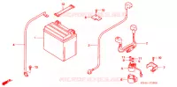 BATTERIE pour Honda FOURTRAX 350 RANCHER 4X4 2006