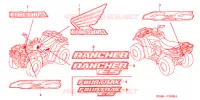AUTOCOLLANTS pour Honda FOURTRAX 350 RANCHER Electric Shift 2005