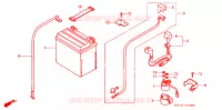 BATTERIE pour Honda FOURTRAX 400 RANCHER AT 2006