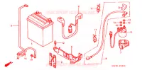 BATTERIE pour Honda FOURTRAX 400 FOREMAN 4X4 2003