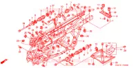 CADRE pour Honda FOURTRAX 400 FOREMAN 4X4 2003
