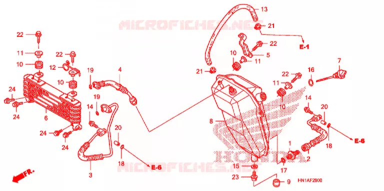 RADIATEUR D'HUILE Honda ATV 400 FOURTRAX 2011  TRX400X9