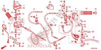 COMMODO   LEVIER   CABLE pour Honda FOURTRAX 420 RANCHER 4X4 DCT 2014