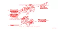 AUTOCOLLANTS pour Honda FOURTRAX 420 RANCHER 4X4 AT DCT IRS 2016