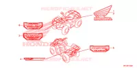 AUTOCOLLANTS pour Honda FOURTRAX 420 RANCHER 4X4 AT DCT IRS EPS 2016