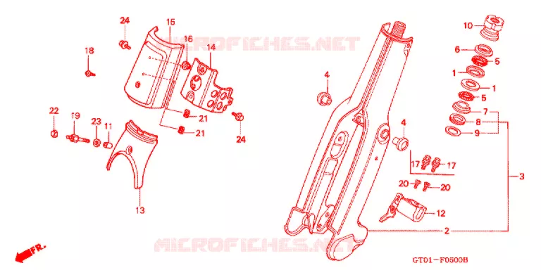 FOURCHE Honda MOTO 90 CUB 1994  C90CMP