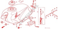 RESERVOIR A CARBURANT (CBX125F) pour Honda CBX 125 1991