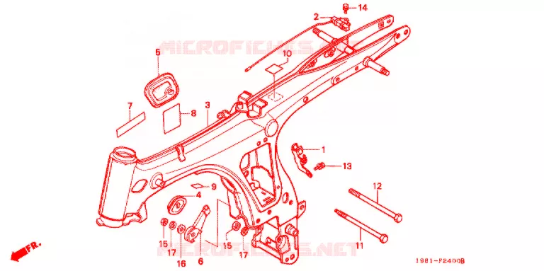 CADRE Honda MOTO 90 CD 1981  CD90A