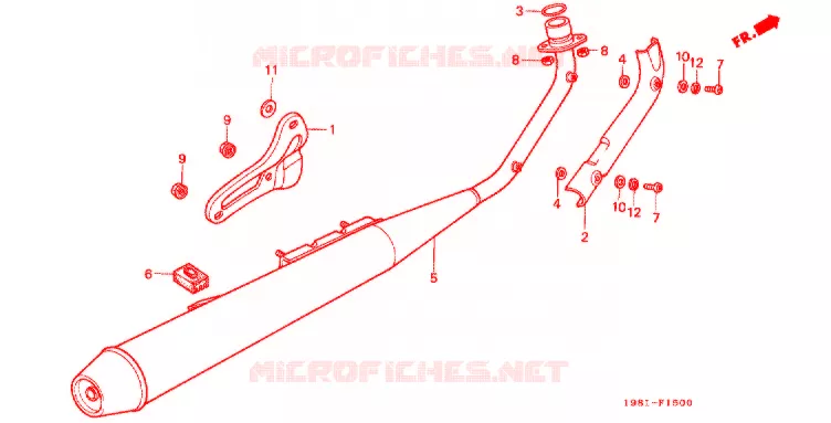 SILENCIEUX D'ECHAPPEMENT Honda MOTO 90 CD 1985  CD90A