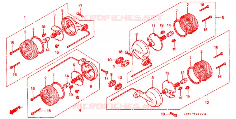 CLIGNOTANT Honda MOTO 90 CD 1988  CD90H