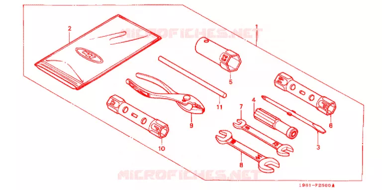 OUTIL Honda MOTO 90 CD 1996  CD90S