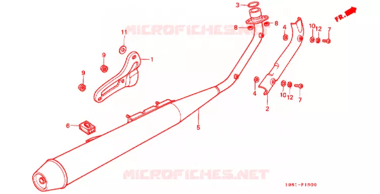 SILENCIEUX D'ECHAPPEMENT Honda MOTO 90 CD 1995  CD90S