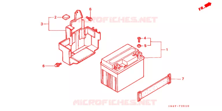 BATTERIE Honda MOTO 90 CD 1998  CD90SW