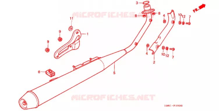 SILENCIEUX D'ECHAPPEMENT Honda MOTO 90 CD 1998  CD90W