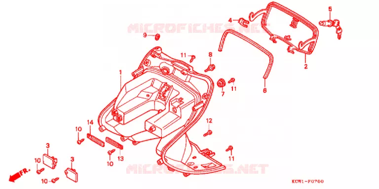 PROTEGE JAMBES Honda SCOOTER 125 SPACY 2005  CHA1255