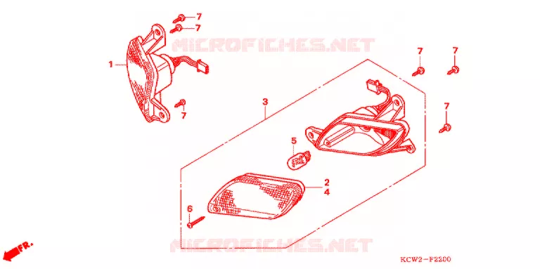 CLIGNOTANT Honda SCOOTER 125 SPACY 2008  CHA125L7