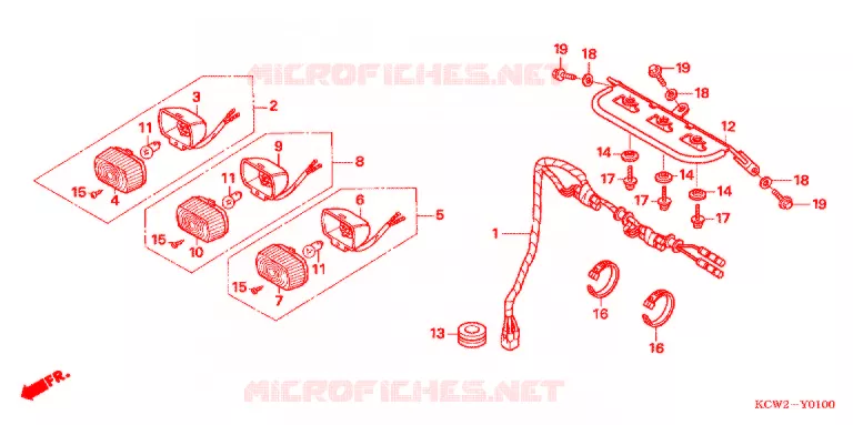 FEUX AVANT Honda SCOOTER 125 SPACY 2008  CHA125L7