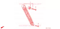 AMORTISSEUR ARRIERE pour Honda 50 LIVE DIO ZX, front brake disk, NH237I 1994