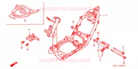 CADRE (1) pour Honda 50 LIVE DIO ZX, front brake disk, NH237I 1994