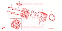 CYLINDRE   CULASSE pour Honda 50 LIVE DIO ZX, front brake disk, NH237I 1994