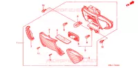 FEUX ARRIERE pour Honda 50 LIVE DIO ZX, front brake disk, NH237I 1994