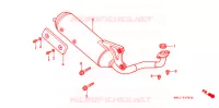 SILENCIEUX D'ECHAPPEMENT (2) pour Honda 50 LIVE DIO ZX, front brake disk, NH237I 1994