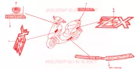 T (3) pour Honda 50 LIVE DIO ZX, front brake disk, NH237I 1994