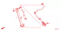 BEQUILLE LATERALE pour Honda CBR 400 R ABS BLACK 2017