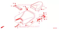SELLE pour Honda CBR 400 R ABS BLACK 2017