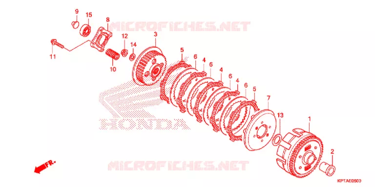 EMBRAYAGE Honda MOTO 150 CRF 2017  CRF150FH