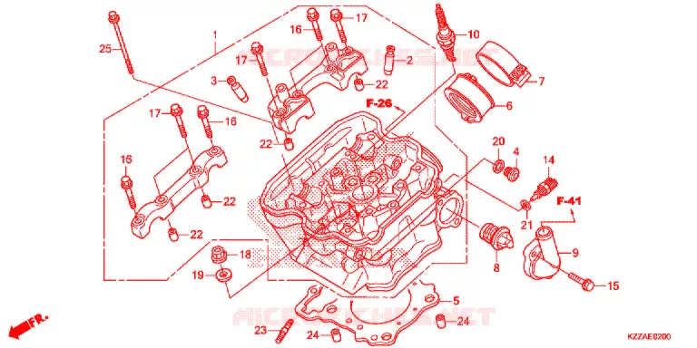 CULASSE Honda MOTO 250 CRF 2017  CRF250RLH