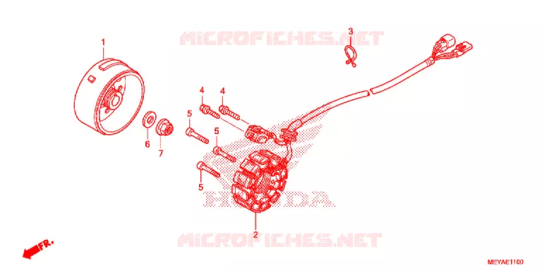 ALTERNATEUR Honda MOTO 450 CRF 2018  CRF450XH