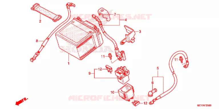 BATTERIE Honda MOTO 450 CRF 2018  CRF450XH