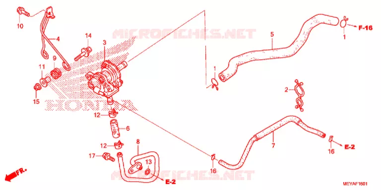 FILTRE A AIR - SOUPAPE D'AIR Honda MOTO 450 CRF 2018  CRF450XH