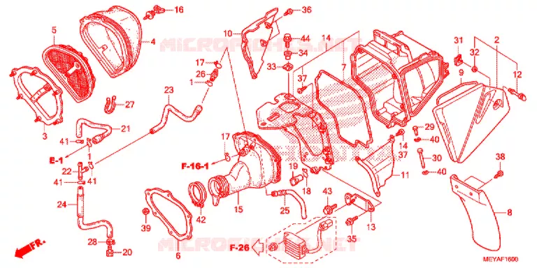 FILTRE A AIR Honda MOTO 450 CRF 2018  CRF450XH