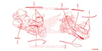 AUTOCOLLANTS pour Honda GL 1800 GOLD WING ABS NAVI BLUE 2017