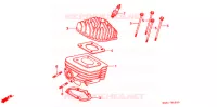 CULASSE pour Honda 50 SUPER DIO SR front disk 1991